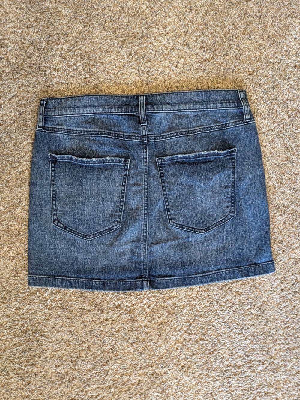 Express Denim Mini Skirt - Picture 2 of 5